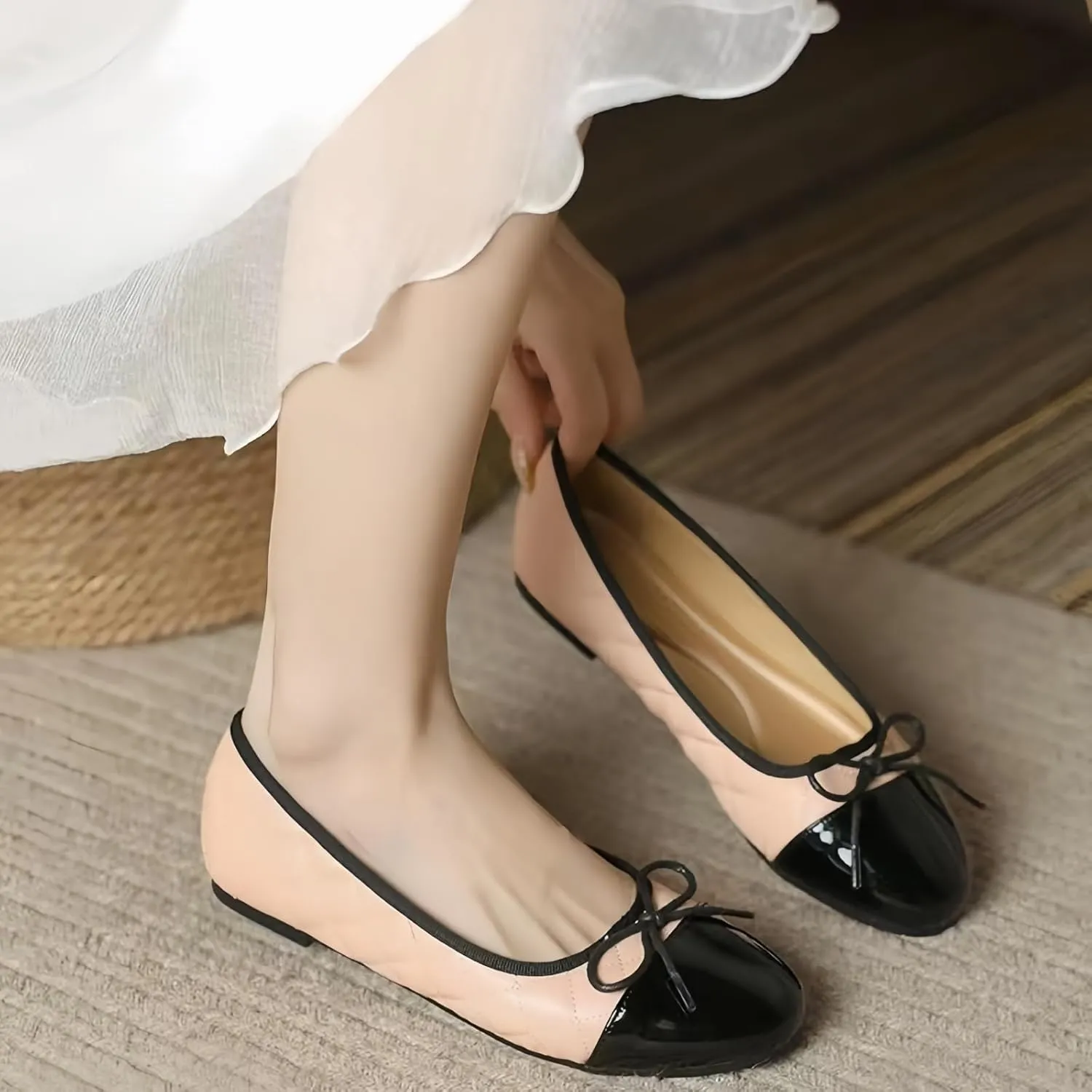 Women’s Flats Comfortable Dressy Ballet Flats Shoes for Casual Bow Formal Flats Loafers for Women