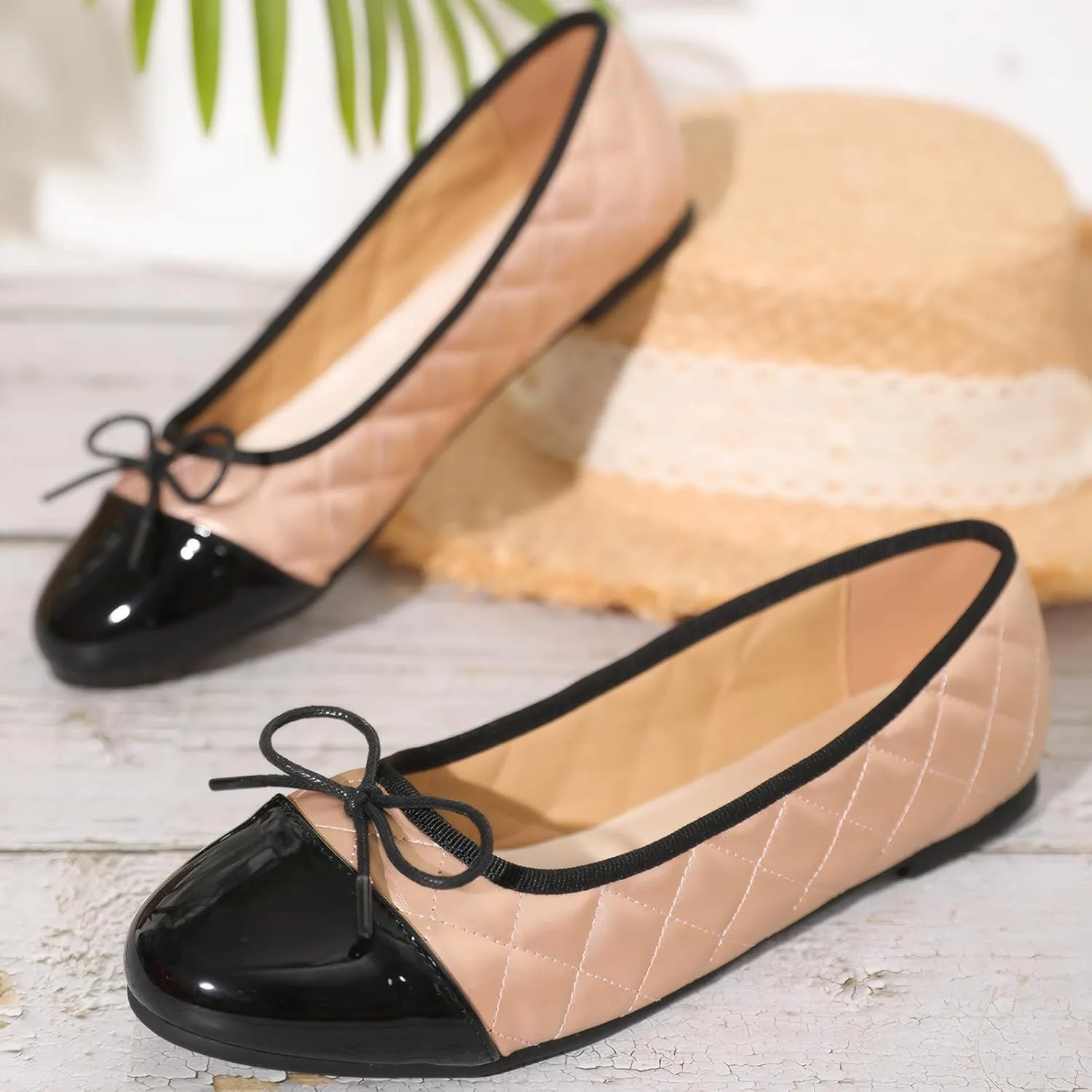 Women’s Flats Comfortable Dressy Ballet Flats Shoes for Casual Bow Formal Flats Loafers for Women