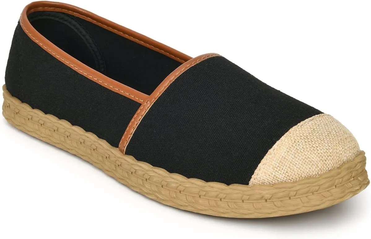 Women's Loafers Slip on Shoes, Low Top Canvas Sneakers Non Slip Fashion Casual Shoes