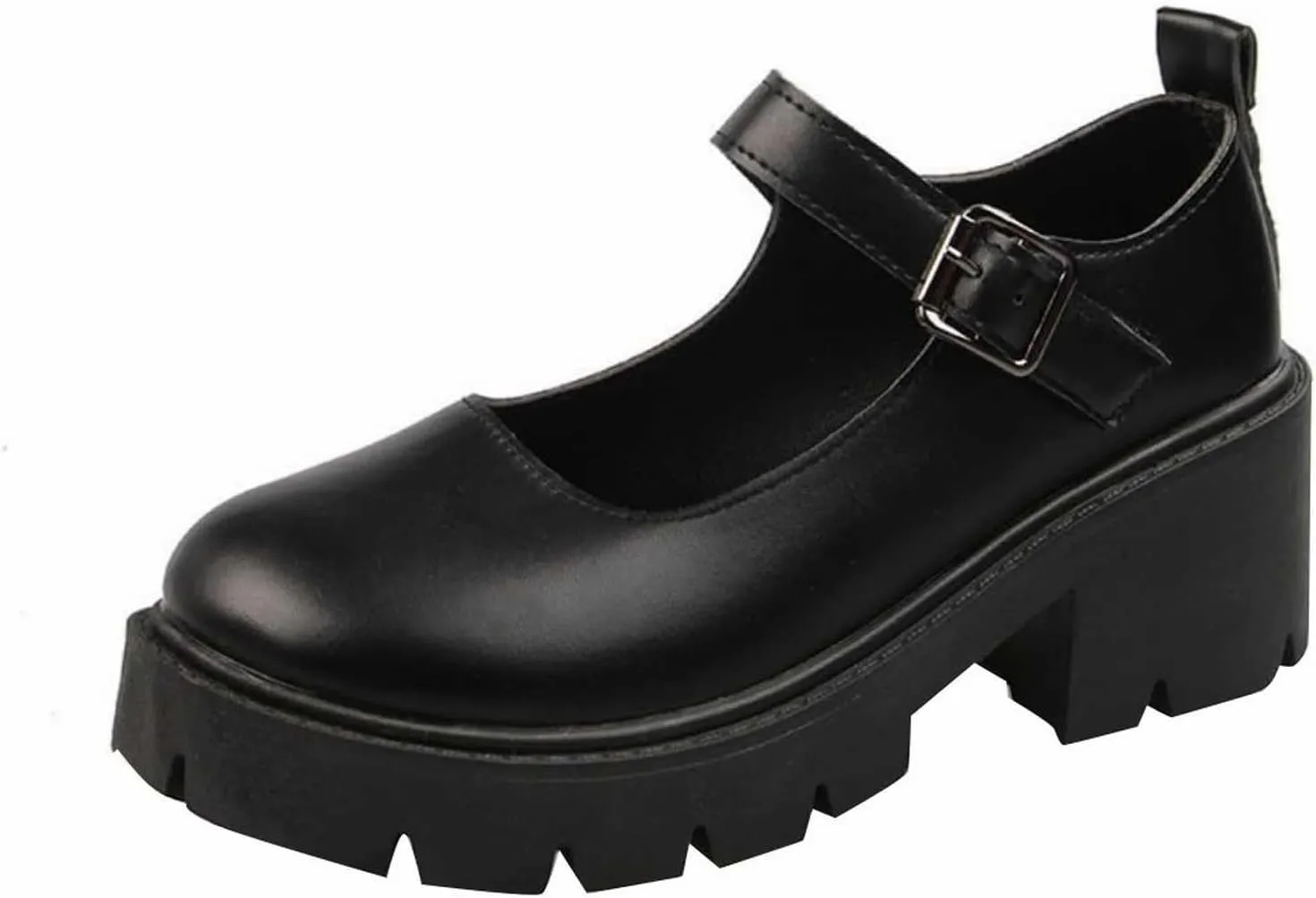 Women's Mary Jane Shoes Thick Sole Shoes Bow Pearl Decoration Gothic Sweet Looking Platform Shoes Woman Shoes Casual