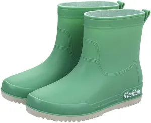 Womens Rain Boots Knee High Mens Grounded Footwear Black Booties Heels Barefoot Shoes Women's Mid Calf Rain Boots Waterproof Lightweight Womens Winter Boots