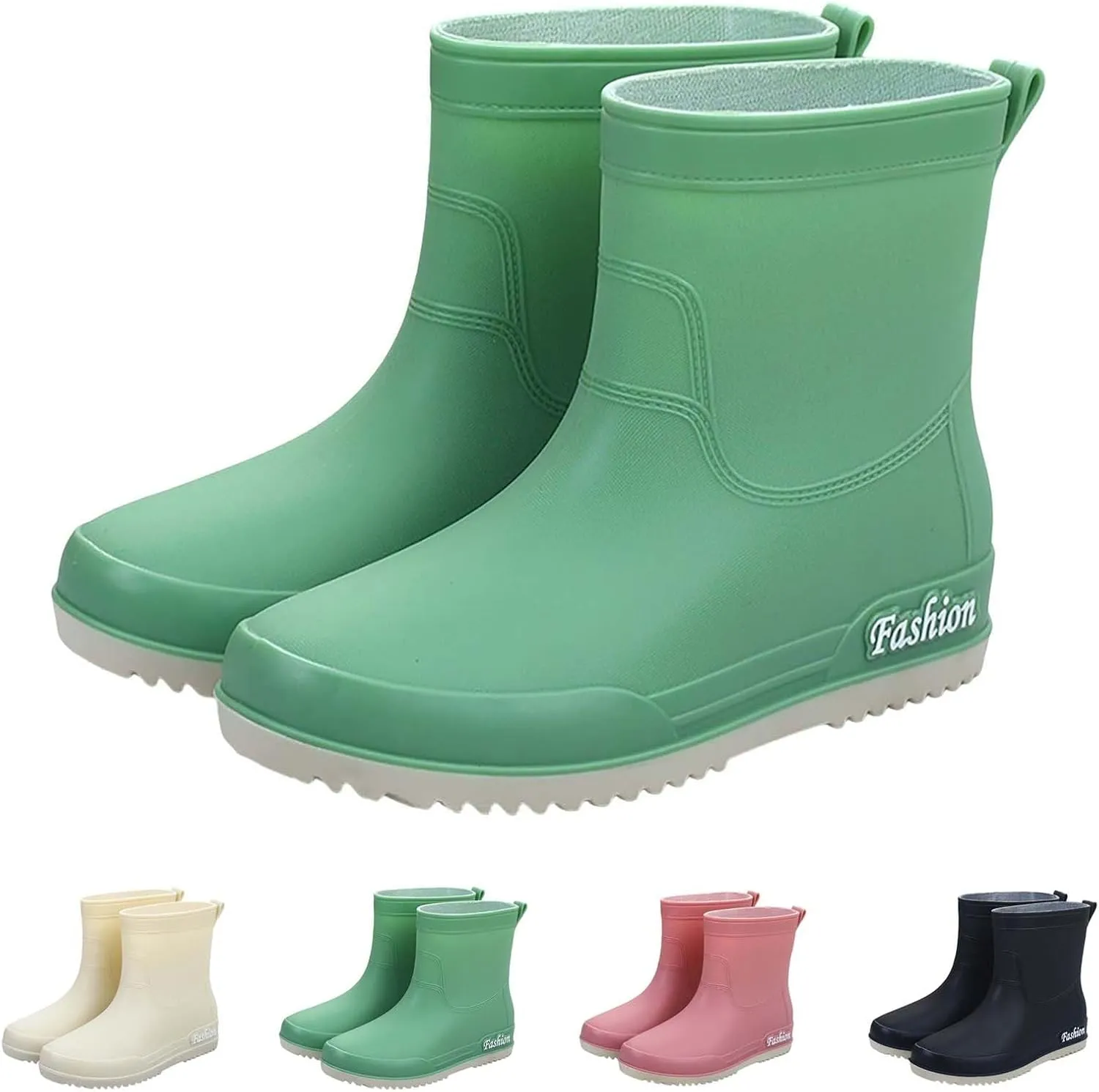 Womens Rain Boots Knee High Mens Grounded Footwear Black Booties Heels Barefoot Shoes Women's Mid Calf Rain Boots Waterproof Lightweight Womens Winter Boots