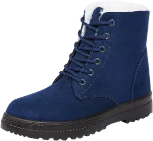 Womens Snow Boots Size Heel Women's Boots Breathable Fashion Round Head Chunky Heel Women's on Snow Boots for Women