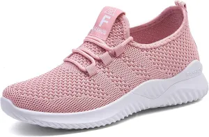 Womens Walking Shoes Lightweight Running Shoes Wide Toe Box Sneaker Arch Support Athletic Slip On Mesh Workout Casual Sports Shoe Tennis Sneakers Breathable & Comfortable