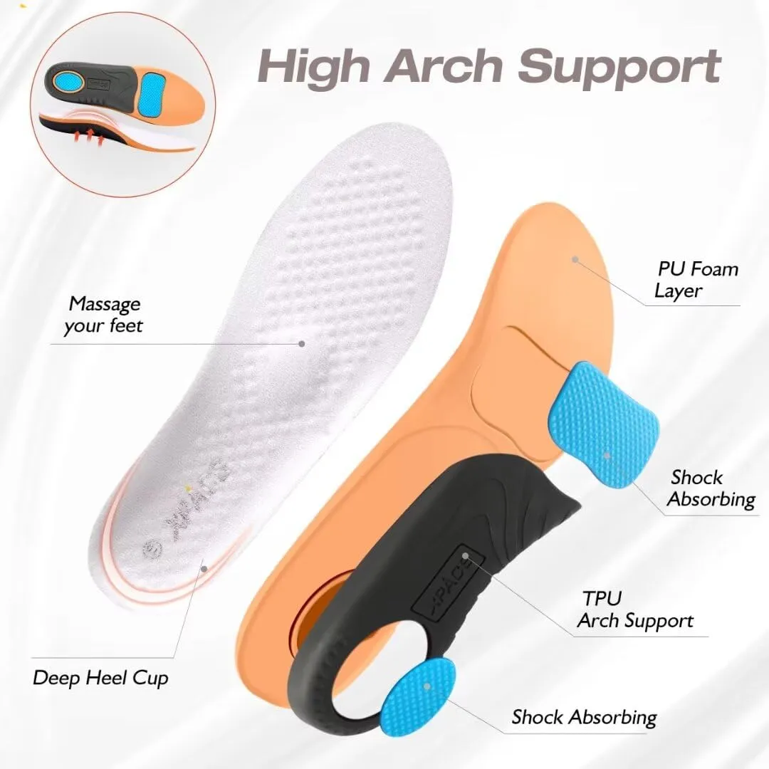 XPACS Men's Orthopedic Leather Dress Fashion Sneakers: Comfortable Plantar Fasciitis Arch Support Walking Shoes, Casual Business Adjustable Fit Orthotic Oxfords for Heel and Foot Pain Relief