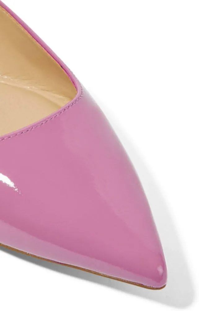 XYD Women Casual Pointed Toe Flats Slip On Patent Leather Ballet Driving Walking Loafers Dress Shoes