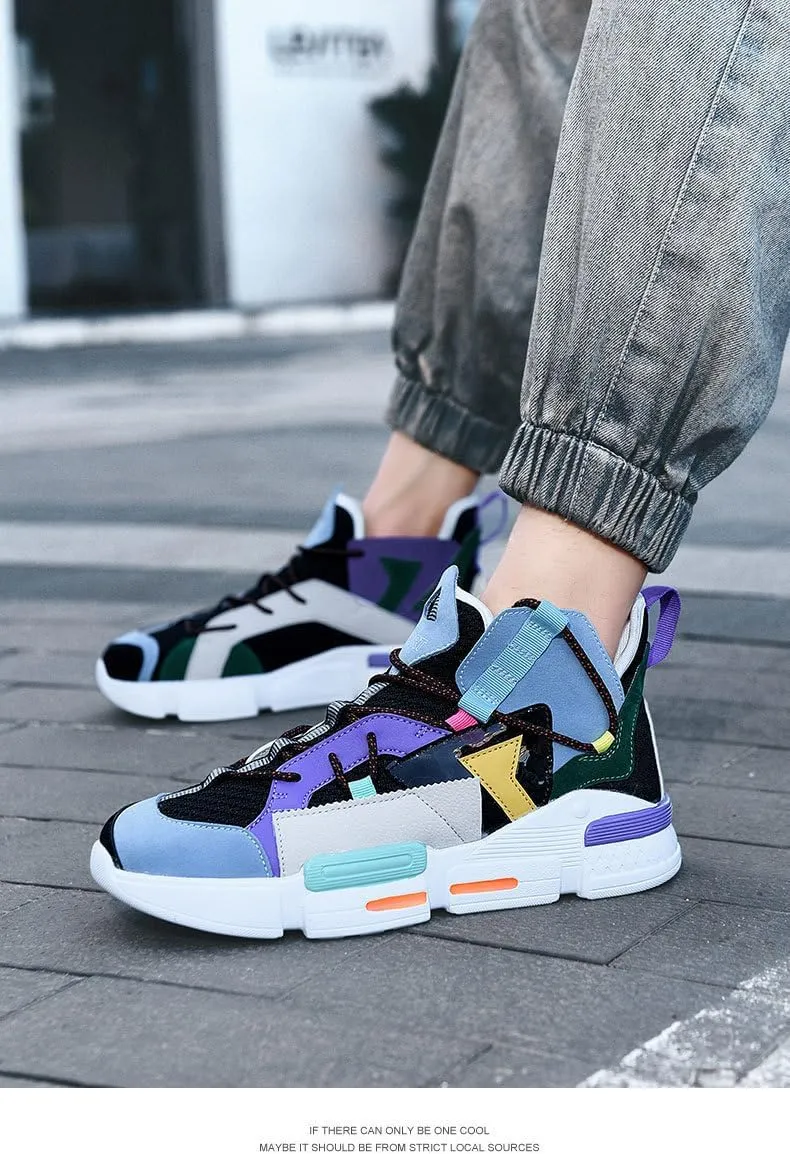 Y2K Breathable Mesh Color Contrast Athletic Sneakers for Women Streetwear Style Non Slip Dual Use Running and Walking Shoes with Letter Graphic Design