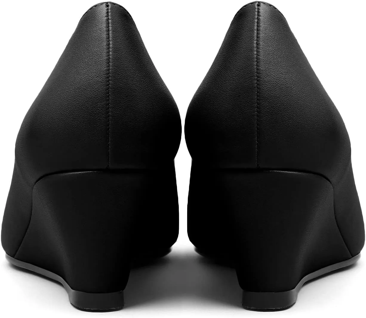 YODEKS Women's Peep Toe Wedge Sandals Low Heel Pumps Open Toe Heeled Sandals Shoes