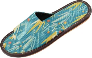 Yuiboo Retro Aloes Men Women Bedroom Slippers Portable Anti-slip Sandals for Hotel Home Beach